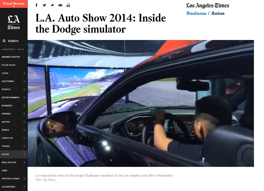 News | LA Times Dodge Challenger Simulator